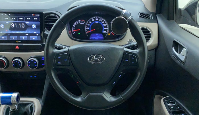 2016 Hyundai Grand i10 ASTA 1.2 KAPPA VTVT, Petrol, Manual, 45,781 km, Steering Wheel Close Up