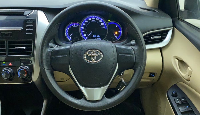2019 Toyota YARIS J MT, Petrol, Manual, 1,17,543 km, Steering Wheel Close Up