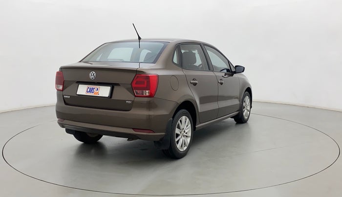 2017 Volkswagen Ameo HIGHLINE1.5L, Diesel, Manual, 1,10,257 km, Right Back Diagonal