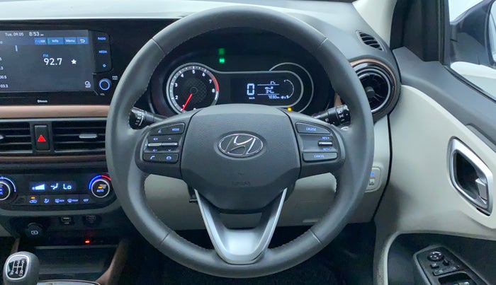 2022 Hyundai AURA SX 1.2 (O), Petrol, Manual, 7,030 km, Steering Wheel Close Up