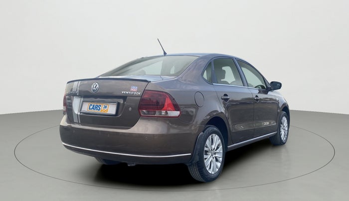 2015 Volkswagen Vento HIGHLINE 1.5 AT, Diesel, Automatic, 92,517 km, Right Back Diagonal