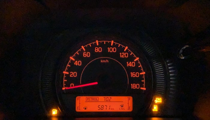 2022 Maruti Celerio VXI CNG, CNG, Manual, 5,871 km, Odometer Image