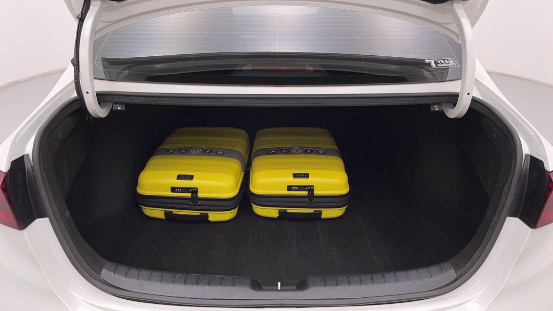 Boot Inside View with Luggage