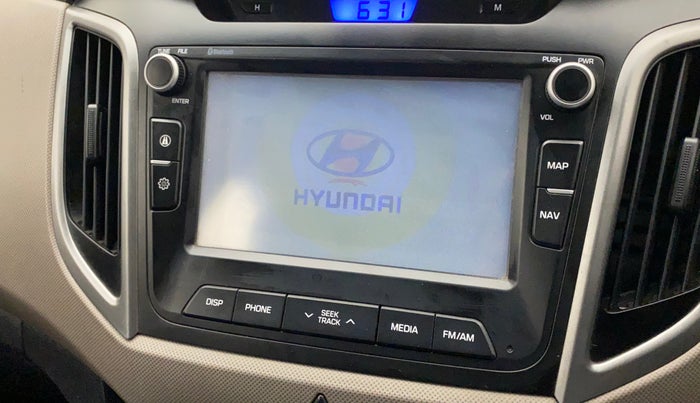 2016 Hyundai Creta SX PLUS AT 1.6 DIESEL, Diesel, Automatic, 1,11,380 km, Infotainment system - Music system not functional