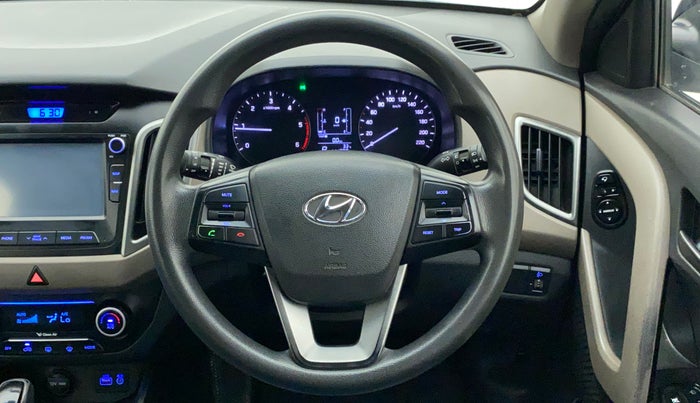 2016 Hyundai Creta SX PLUS AT 1.6 DIESEL, Diesel, Automatic, 1,11,380 km, Steering Wheel Close Up