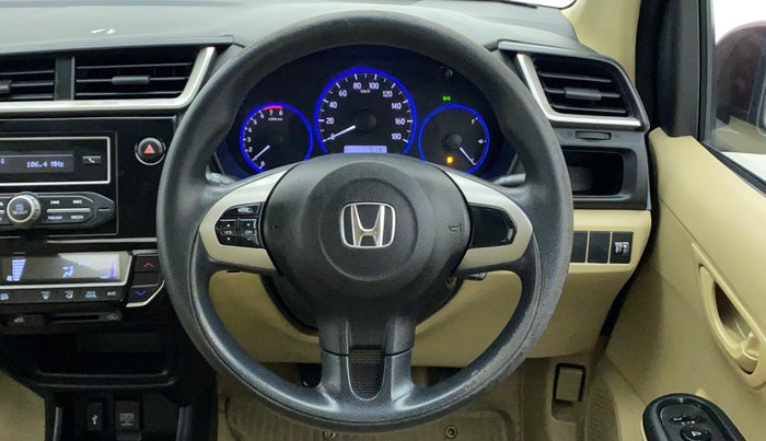 2016 Honda Amaze 1.2L I-VTEC S, Petrol, Manual, 1,07,393 km, Steering Wheel Close Up