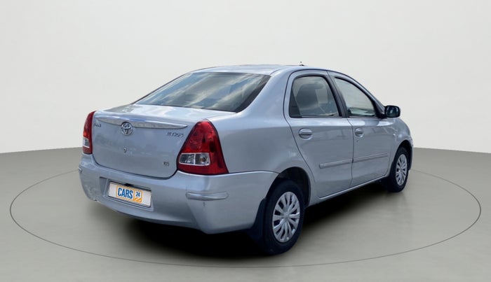 2011 Toyota Etios G, Petrol, Manual, 60,404 km, Right Back Diagonal