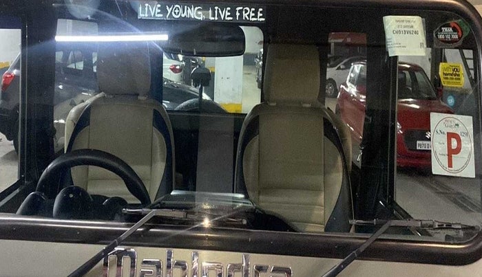 2019 Mahindra Thar CRDE 4X4 AC, Diesel, Manual, 62,180 km, Front windshield - Minor spot on windshield