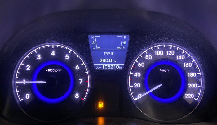 2015 Hyundai Verna FLUIDIC 4S 1.6 VTVT S(O), Petrol, Manual, 1,05,210 km, Odometer Image