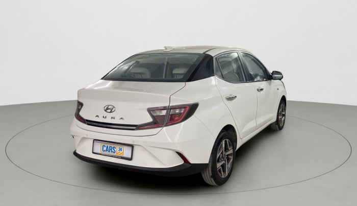 2021 Hyundai AURA SX PLUS 1.2 AMT, Petrol, Automatic, 2,191 km, Right Back Diagonal
