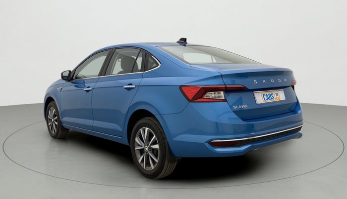 2022 Skoda SLAVIA STYLE 1.5L TSI DSG, Petrol, Automatic, 7,548 km, Left Back Diagonal