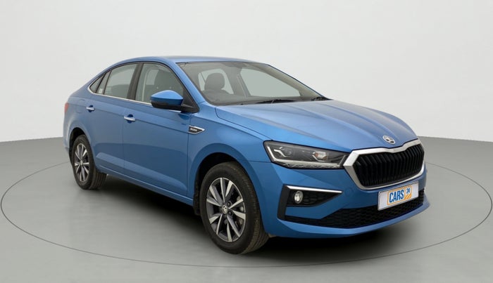 2022 Skoda SLAVIA STYLE 1.5L TSI DSG, Petrol, Automatic, 7,548 km, Right Front Diagonal
