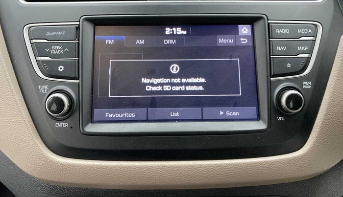 2020 Hyundai Elite i20 SPORTZ PLUS 1.2, Petrol, Manual, 40,664 km, Infotainment system - GPS Card not working/missing