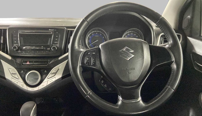 2018 Maruti Baleno ZETA CVT PETROL 1.2, Petrol, Automatic, 1,06,886 km, Steering Wheel Close Up