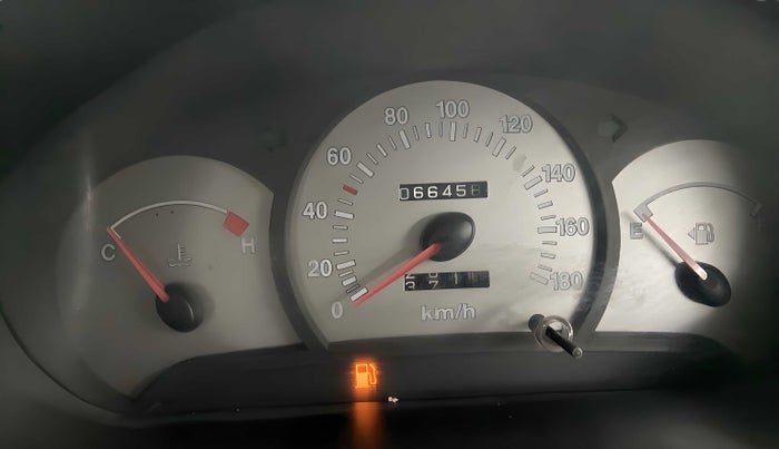 2011 Hyundai Santro Xing GL PLUS, Petrol, Manual, 66,458 km, Odometer Image