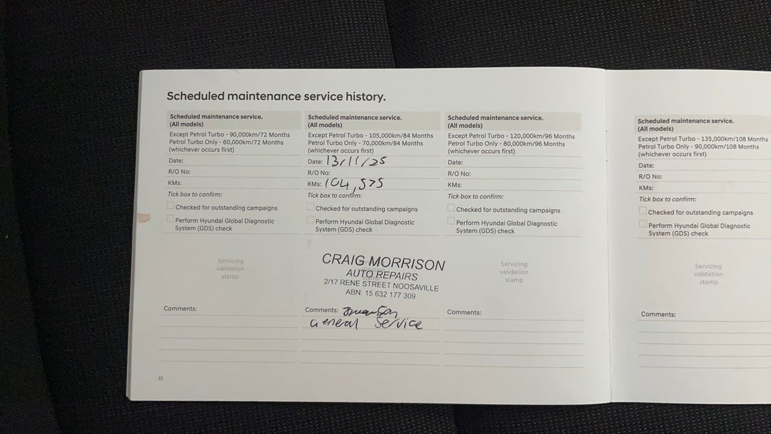 2022 Hyundai Kona (fwd), Automatic, 110198 km, Service History