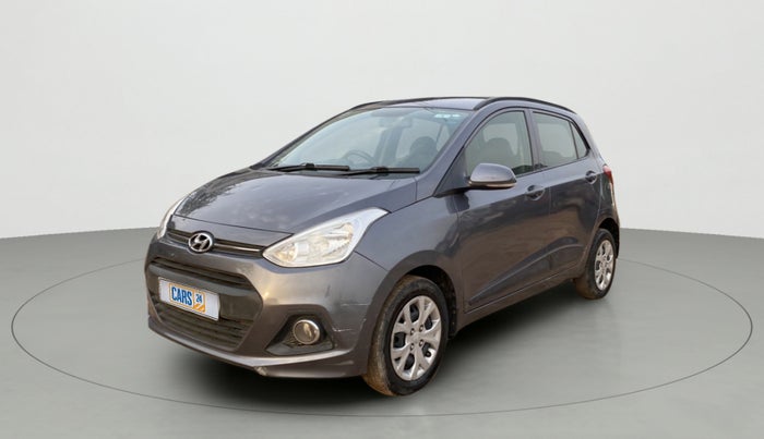 2015 Hyundai Grand i10 SPORTZ 1.2 KAPPA VTVT, Petrol, Manual, 65,135 km, Left Front Diagonal