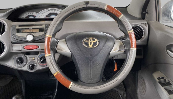 2011 Toyota Etios V, Petrol, Manual, 69,468 km, Steering Wheel Close Up