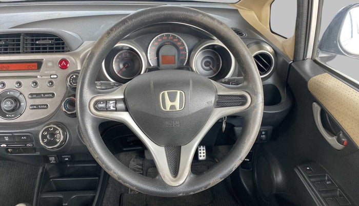2011 Honda Jazz 1.2 L I-VTEC SELECT, Petrol, Manual, 1,00,738 km, Steering Wheel Close Up