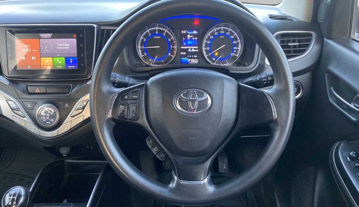 2019 Toyota Glanza G ISG, Petrol, Manual, 27,869 km, Steering Wheel Close Up