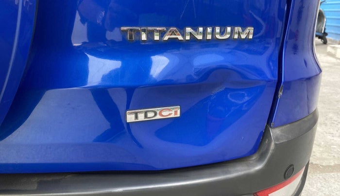 2014 Ford Ecosport TITANIUM 1.5L DIESEL, Diesel, Manual, 1,13,531 km, Dicky (Boot door) - Slightly dented