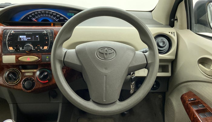 2014 Toyota Etios G, Petrol, Manual, 6,886 km, Steering Wheel Close Up