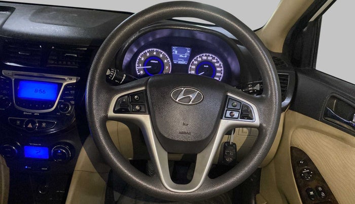 2011 Hyundai Verna FLUIDIC 1.6 VTVT SX, Petrol, Manual, 45,786 km, Steering Wheel Close Up