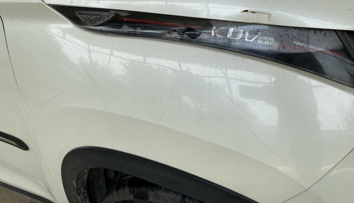 2017 Mahindra Kuv100 K4 PLUS D 6 STR, Diesel, Manual, 1,06,217 km, Right fender - Minor scratches