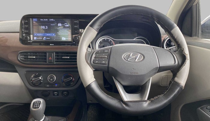 2020 Hyundai AURA SX 1.2, Petrol, Manual, 17,612 km, Steering Wheel Close Up