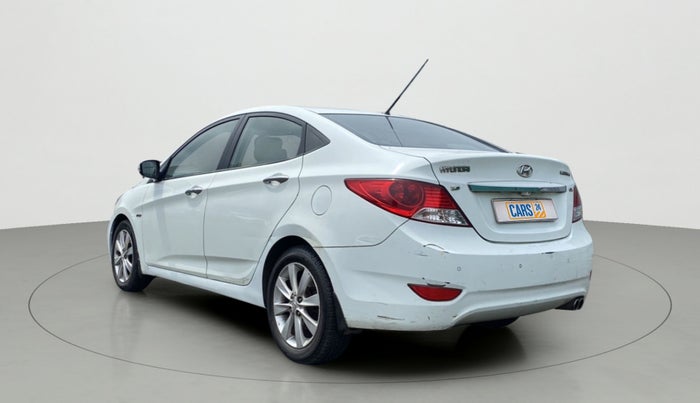 2011 Hyundai Verna FLUIDIC 1.6 VTVT SX OPT, Petrol, Manual, 1,17,246 km, Left Back Diagonal