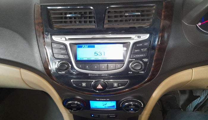 2013 Hyundai Verna FLUIDIC 1.6 VTVT EX, Petrol, Manual, 58,292 km, Infotainment system - AM/FM Radio - Not Working