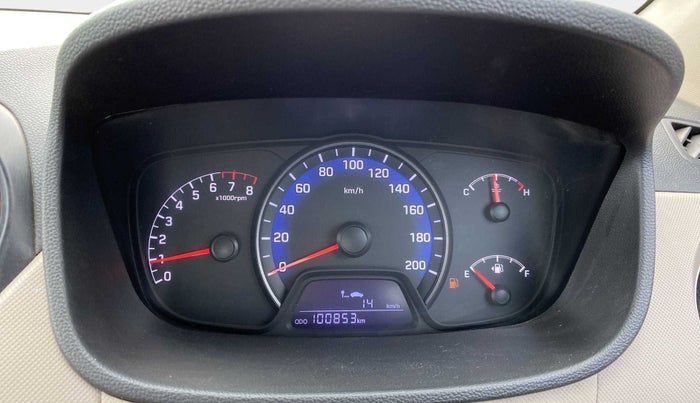 2015 Hyundai Xcent S 1.2, Petrol, Manual, 1,00,831 km, Odometer Image