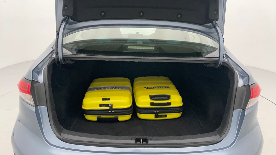 Boot Inside View with Luggage