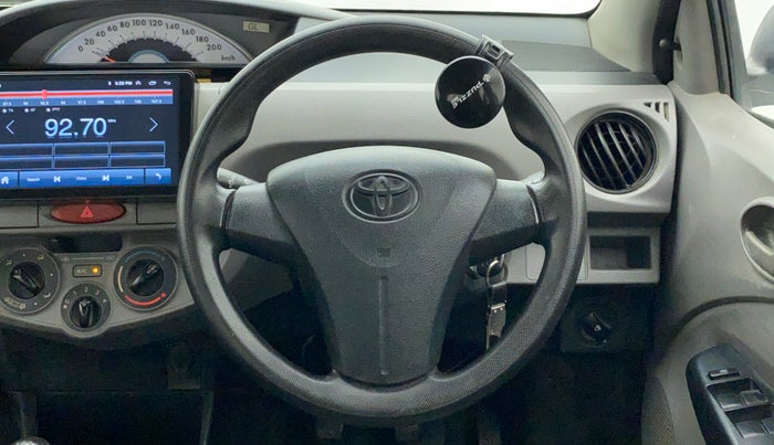 2011 Toyota Etios G, Petrol, Manual, 73,333 km, Steering Wheel Close Up