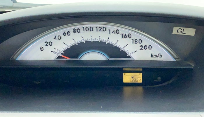 2011 Toyota Etios G, Petrol, Manual, 73,333 km, Odometer Image