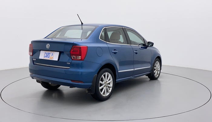 2017 Volkswagen Ameo HIGHLINE PLUS 1.5L AT 16 ALLOY, Diesel, Automatic, 49,028 km, Right Back Diagonal