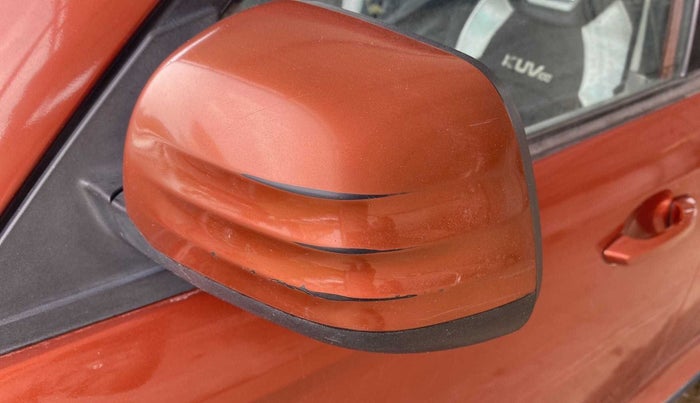 2016 Mahindra Kuv100 K8 6 STR, Petrol, Manual, 1,03,687 km, Left rear-view mirror - Minor scratches