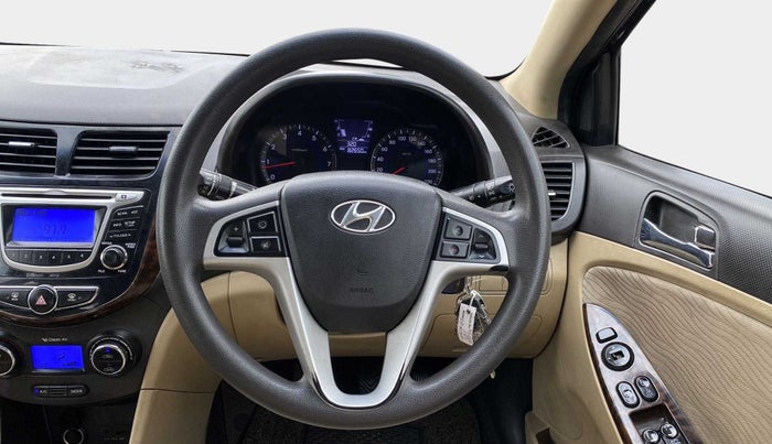 2014 Hyundai Verna FLUIDIC 1.6 VTVT SX, Petrol, Manual, 82,616 km, Steering Wheel Close Up