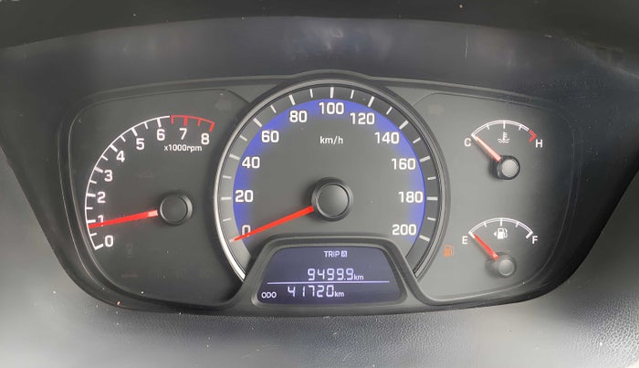 2018 Hyundai Xcent E+, Petrol, Manual, 41,716 km, Odometer Image