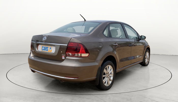 2015 Volkswagen Vento HIGHLINE DIESEL 1.5, Diesel, Manual, 1,25,440 km, Right Back Diagonal