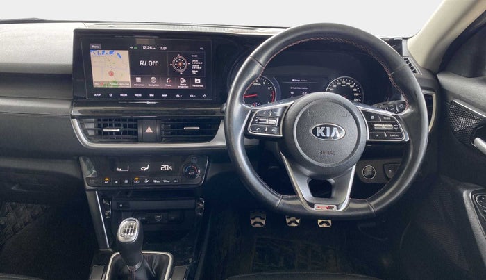 2019 KIA SELTOS GTX 1.4 PETROL, Petrol, Manual, 1,24,840 km, Steering Wheel Close Up