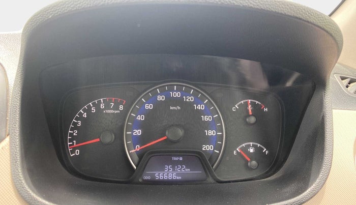 2018 Hyundai Xcent E+, Petrol, Manual, 56,674 km, Odometer Image