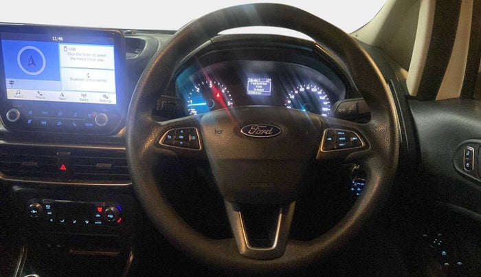 2018 Ford Ecosport TREND 1.5L DIESEL, Diesel, Manual, 1,09,852 km, Steering Wheel Close Up