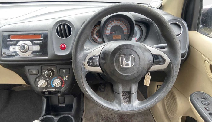 2014 Honda Brio S MT, CNG, Manual, 77,651 km, Steering Wheel Close Up