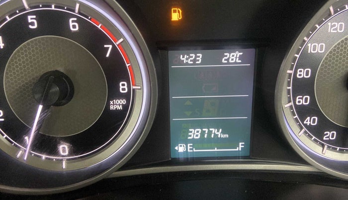 2017 Maruti Dzire ZXI PLUS, Petrol, Manual, 38,990 km, Odometer Image