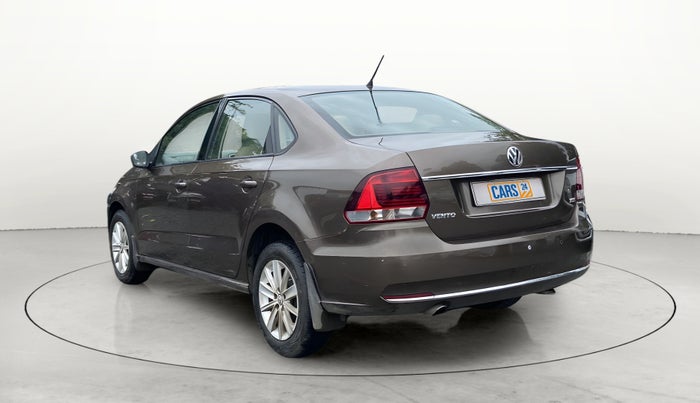 2015 Volkswagen Vento HIGHLINE 1.5 AT, Diesel, Automatic, 76,338 km, Left Back Diagonal