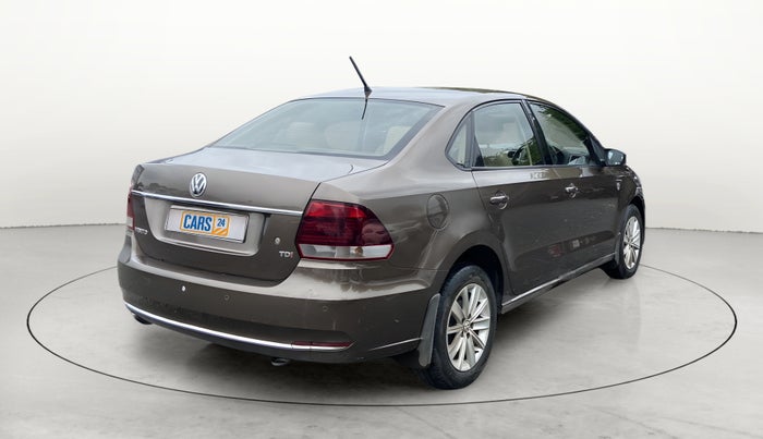 2015 Volkswagen Vento HIGHLINE 1.5 AT, Diesel, Automatic, 76,338 km, Right Back Diagonal