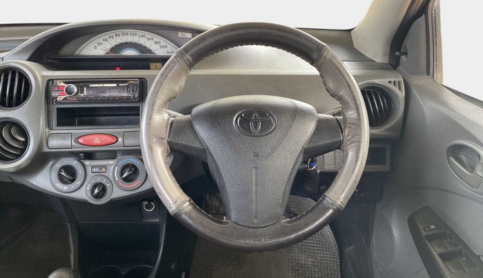 2012 Toyota Etios G, Petrol, Manual, 85,616 km, Steering Wheel Close Up