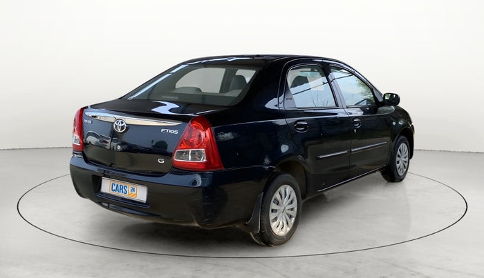 2012 Toyota Etios G, Petrol, Manual, 85,616 km, Right Back Diagonal
