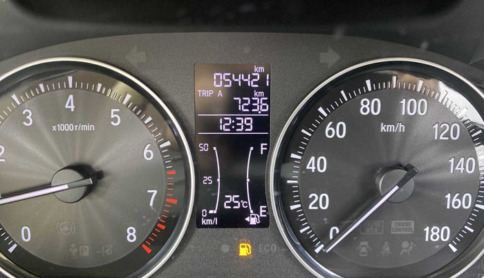 2019 Honda Amaze 1.2L I-VTEC VX, Petrol, Manual, 54,418 km, Odometer Image